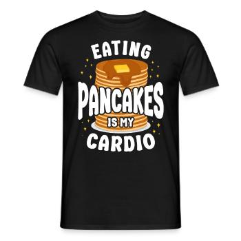 Amateur de crêpes Les enfants mangent des crêpes - T-shirt homme - noir - Devant - AI Model Male 178 light (178cm)