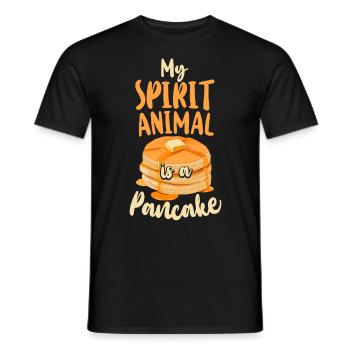 Pancake Lover Kids My Spirit - Men's T-Shirt - black - Front - AI Model Male 178 light (178cm)