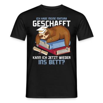 Maturant Habe meine Matura Geschafft Abschluss - Männer T-Shirt - Schwarz - Vorne - AI Model Male 178 light (178cm)