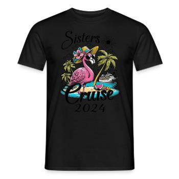 Sisters Cruise 2024 - Männer T-Shirt - Schwarz - Vorne - AI Model Male 178 light (178cm)