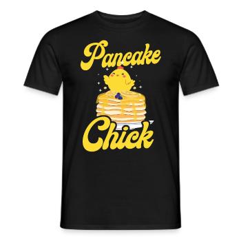 Pancake Lover Kids Chicken Girl - Männer T-Shirt - Schwarz - Vorne - AI Model Male 178 light (178cm)