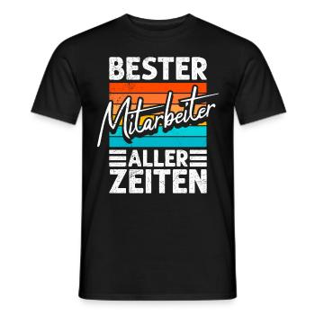 Abschied Bester Mitarbeiter aller Zeiten - Männer T-Shirt - Schwarz - Vorne - AI Model Male 178 light (178cm)