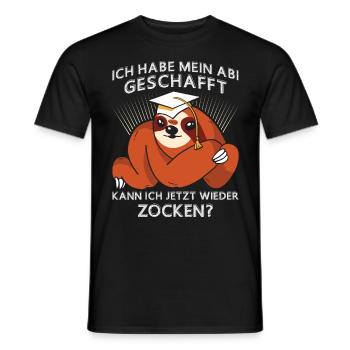 Abiturient Habe Mein Abitur Geschafft Lustiges - Männer T-Shirt - Schwarz - Vorne - AI Model Male 178 light (178cm)