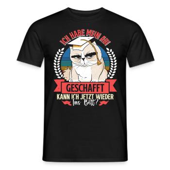 Abiturient Habe Mein Abi Geschafft Abschluss - Männer T-Shirt - Schwarz - Vorne - AI Model Male 178 light (178cm)
