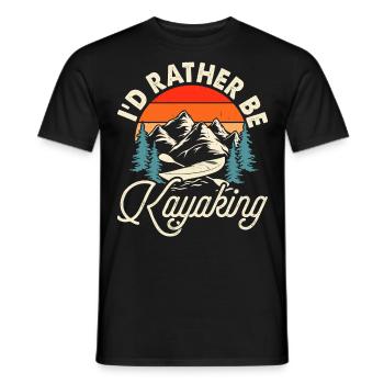Kayak - T-shirt homme - noir - Devant - AI Model Male 178 light (178cm)