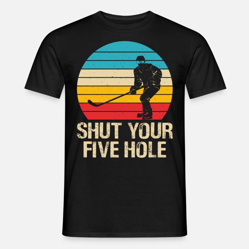 Eishockey - Männer T-Shirt - Schwarz