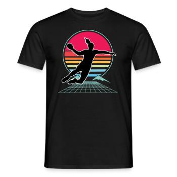 Handball, Women's Handball, Handball - Men's T-Shirt - black - Front - AI Model Male 178 light (178cm)