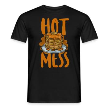 Pancake Lover Kids Chaud Mess - T-shirt homme - noir - Devant - AI Model Male 178 light (178cm)