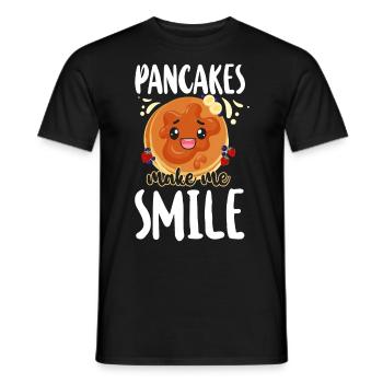 Pancake Lover Kids Pancakes Make - Men's T-Shirt - black - Front - AI Model Male 178 light (178cm)