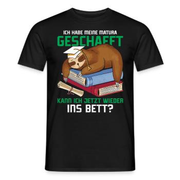 Maturant Habe meine Matura Geschafft Abschluss - Männer T-Shirt - Schwarz - Vorne - AI Model Male 178 light (178cm)