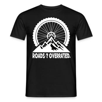 Routes Surestimées VTT VTT VTT - T-shirt homme - noir - Devant - AI Model Male 178 light (178cm)