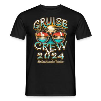 Équipage de croisière 2024 Créer des souvenirs ensemble - T-shirt homme - noir - Devant - AI Model Male 178 light (178cm)