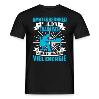 Les radioamateurs ne sont pas des radioamateurs chaotiques - T-shirt homme - noir - Devant - AI Model Male 178 light (178cm)