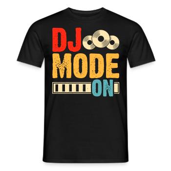 Dj Mode On - Männer T-Shirt - Schwarz - Vorne - AI Model Male 178 light (178cm)