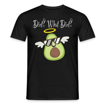 Régime alimentaire Quel régime Avocat Avocats Végétalien Végétalien Végétalien - T-shirt homme - noir - Devant - AI Model Male 178 light (178cm)