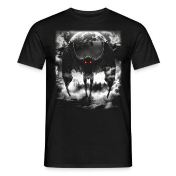 Créature mythique de l’homme-papillon - T-shirt homme - noir - Devant - AI Model Male 178 light (178cm)