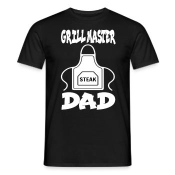 Grillmaster Papa BBQ Grill Griller Barbecue Fumoir - T-shirt homme - noir - Devant - AI Model Male 178 light (178cm)