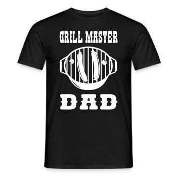 Grillmaster Papa BBQ Grill Griller Barbecue Fumoir - T-shirt homme - noir - Devant - AI Model Male 178 light (178cm)