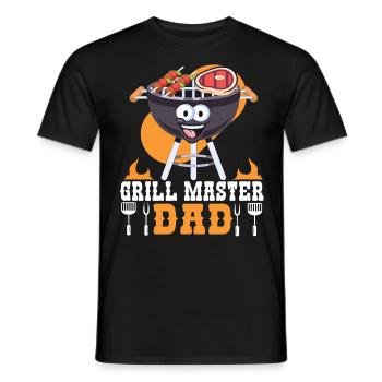 Grillmaster Papa BBQ Grill Griller Barbecue Fumoir - T-shirt homme - noir - Devant - AI Model Male 178 light (178cm)