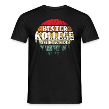 Bester Kollege der Welt Abschiedsparty Kündigung - Männer T-Shirt - Schwarz - Vorne - AI Model Male 178 light (178cm)