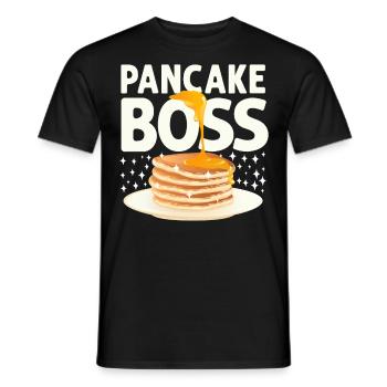 Pancake Lover Kids Pancake - Men's T-Shirt - black - Front - AI Model Male 178 light (178cm)