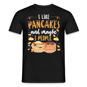 Amoureux des crêpes Les enfants J’aime les crêpes - T-shirt homme - noir - Devant - AI Model Male 178 light (178cm)
