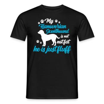 Le Sweathound hanovrien est tout simplement moelleux - T-shirt homme - noir - Devant - AI Model Male 178 light (178cm)