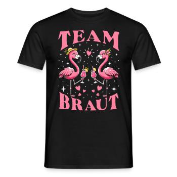 Mariée d’équipe - T-shirt homme - noir - Devant - AI Model Male 178 light (178cm)