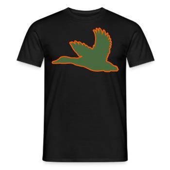 Ente – Perfekt für Jäger und Naturfreunde - Männer T-Shirt - Schwarz - Vorne - AI Model Male 178 light (178cm)
