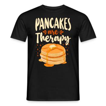 Pancake Lover Kids Pancakes Are - Men's T-Shirt - black - Front - AI Model Male 178 light (178cm)