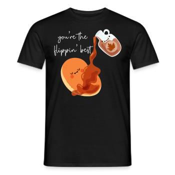 Les enfants amateurs de crêpes vous êtes le - T-shirt homme - noir - Devant - AI Model Male 178 light (178cm)