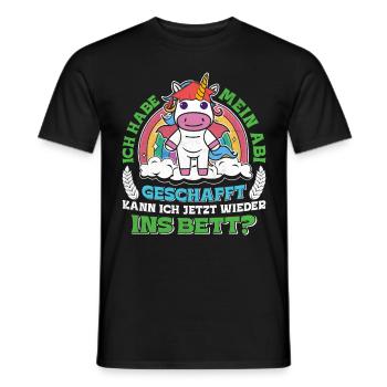 Abiturient Habe Mein Abi Geschafft Abschluss - Männer T-Shirt - Schwarz - Vorne - AI Model Male 178 light (178cm)