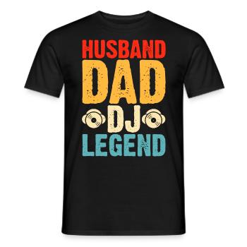 Mari Papa Dj Légende - T-shirt homme - noir - Devant - AI Model Male 178 light (178cm)