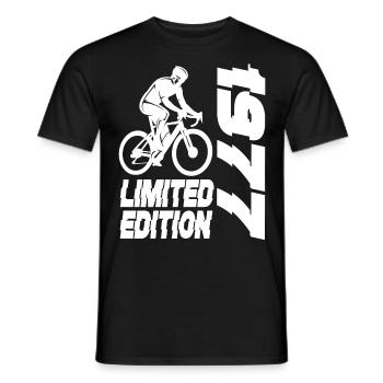 Limited Edition 1977 Limited Edition Fahrrad - Männer T-Shirt - Schwarz - Vorne - AI Model Male 178 light (178cm)