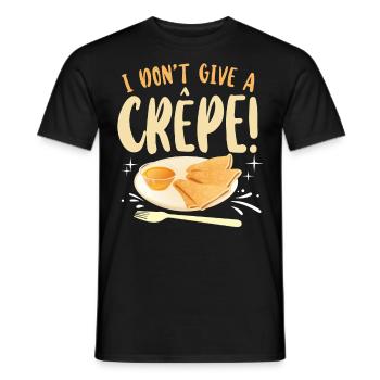 Pancake Lover Kids Pun I Don't - Men's T-Shirt - black - Front - AI Model Male 178 light (178cm)