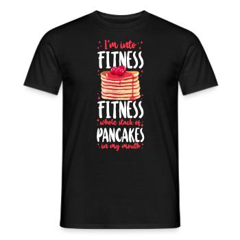 Les enfants amateurs de crêpes que j’aime - T-shirt homme - noir - Devant - AI Model Male 178 light (178cm)