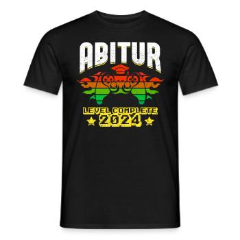 Abitur 2024 ABI Schulabschluss Abiturienten - Männer T-Shirt - Schwarz - Vorne - AI Model Male 178 light (178cm)