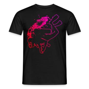 Tauchen Scuba Tauchen Scuba Diver Diver - Männer T-Shirt - Schwarz - Vorne - AI Model Male 178 light (178cm)