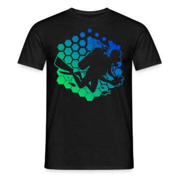 Plongée sous-marine Plongeur Plongée sous-marine Plongée sous-marine - T-shirt homme - noir - Devant - AI Model Male 178 light (178cm)