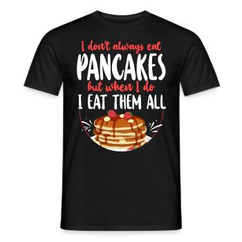 Les enfants amateurs de crêpes que je ne fais pas toujours - T-shirt homme - noir - Devant - AI Model Male 178 light (178cm)