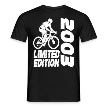 Limited Edition 2003 Limited Edition Bicycle - Men's T-Shirt - black - Front - AI Model Male 178 light (178cm)