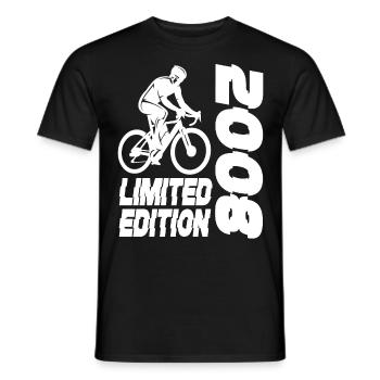 Limited Edition 2008 Limited Edition Fahrrad - Männer T-Shirt - Schwarz - Vorne - AI Model Male 178 light (178cm)