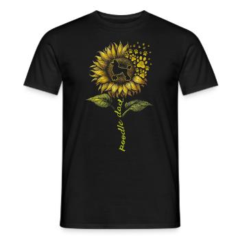 Papa caniche - T-shirt homme - noir - Devant - AI Model Male 178 light (178cm)