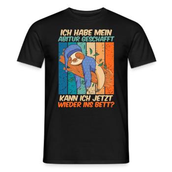 Abiturient Habe Mein Abitur Geschafft Lustiges - Männer T-Shirt - Schwarz - Vorne - AI Model Male 178 light (178cm)