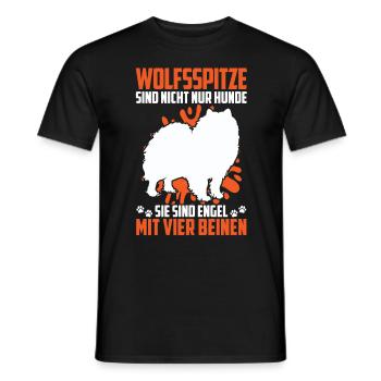 Wolfsspitz Habe einen Deutscher Wolfsspitz - Männer T-Shirt - Schwarz - Vorne - AI Model Male 178 light (178cm)