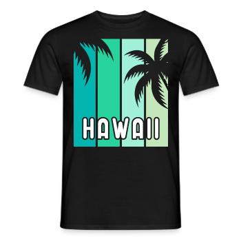 Hawaï - T-shirt homme - noir - Devant - AI Model Male 178 light (178cm)
