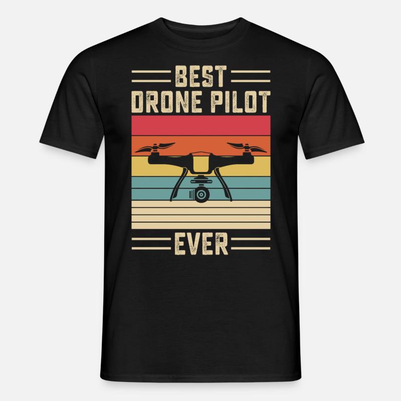Drohnenpilot - Männer T-Shirt - Schwarz
