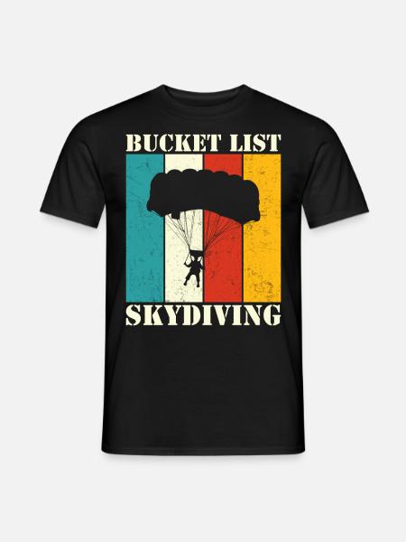 Parachutisme - T-shirt homme - noir