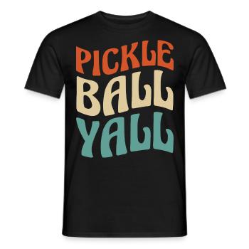 Le pickleball - T-shirt homme - noir - Devant - AI Model Male 178 light (178cm)