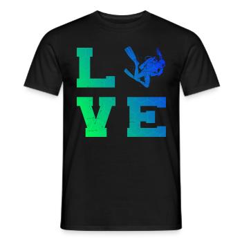 Plongée sous-marine Scuba Diver Scuba Diver - T-shirt homme - noir - Devant - AI Model Male 178 light (178cm)